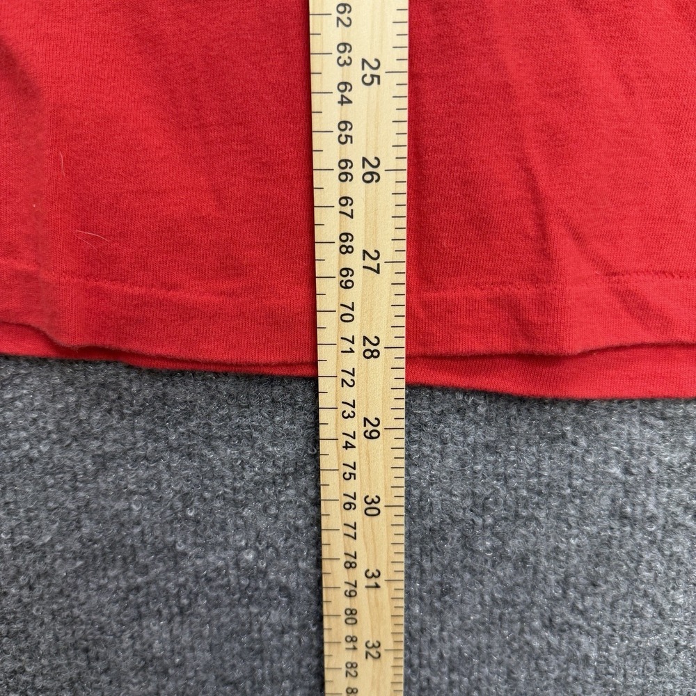 Adidas T Shirt Men's Red/White Vintage Size XL Boot Y2K - Picture 4 of 6